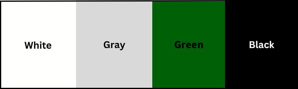 What is the basic color of PVC fences