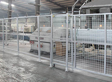 All Welded Type Aluminum Alloy Workshop Fence Project Cases | BDINDUSTRIAL